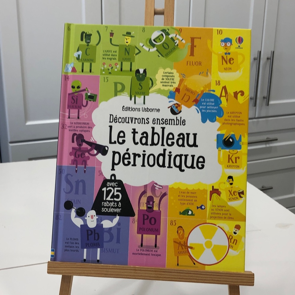 Découvrons ensemble Le tableau périodique | Livre jeunesse français | Usborne